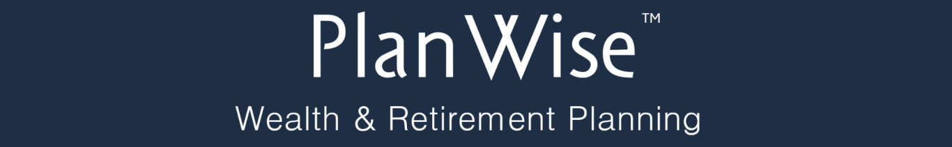 PlanWise logo with the tagline "Wealth & Retirement Planning" on a dark background.